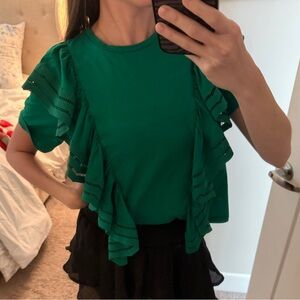 Tuckernuck Green Short Sleeve Top